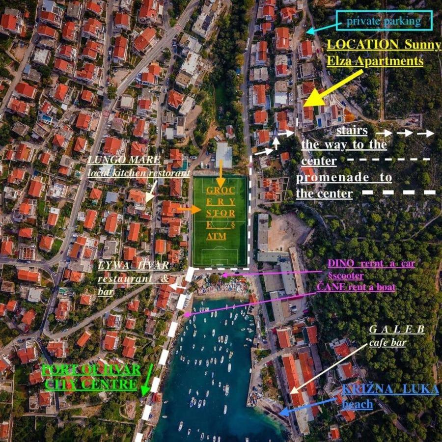 Apartment Sunny Elza 2 Hvar Town Zewnętrze zdjęcie
